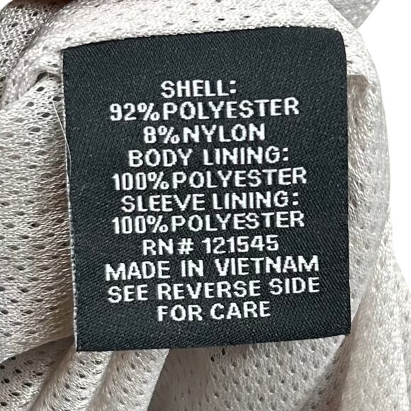 London Fog Gray Golf Microfiber Full Zip 7 Pocket Windbreaker Jacket Size XL - Picture 14 of 15